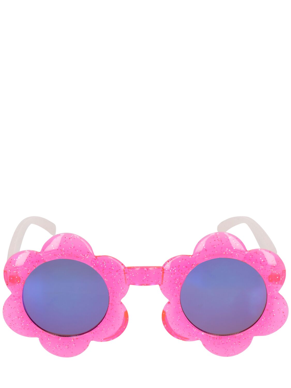 Billieblush Kids' Flower Glittered Sunglasses In Pink