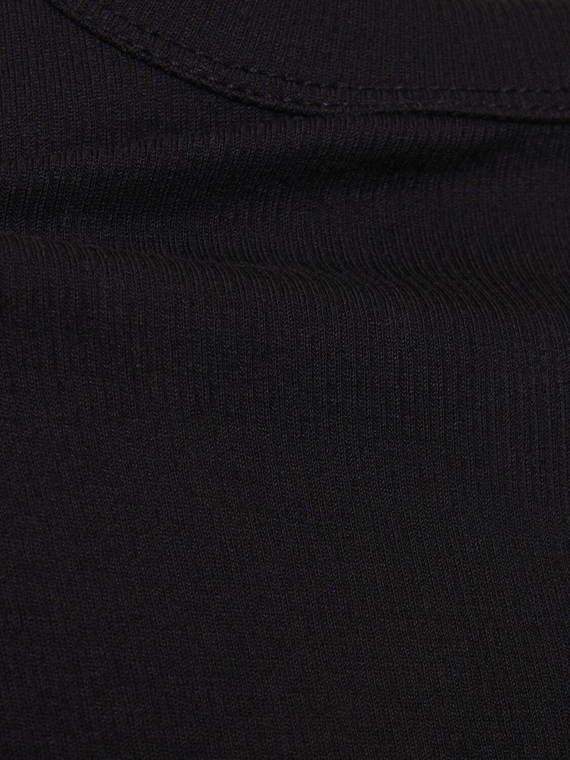 Shop Totême Classic Rib Cotton Jersey T-shirt In Black