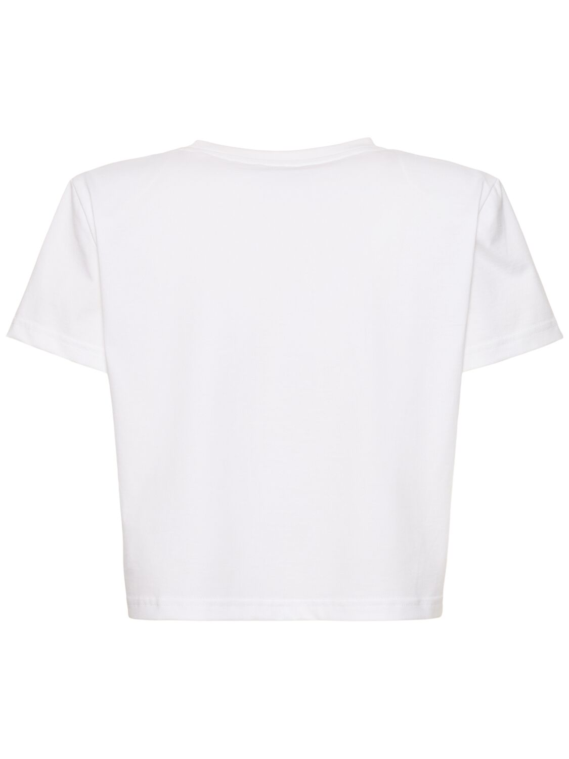 Shop Magda Butrym Embellished Jersey T-shirt In White