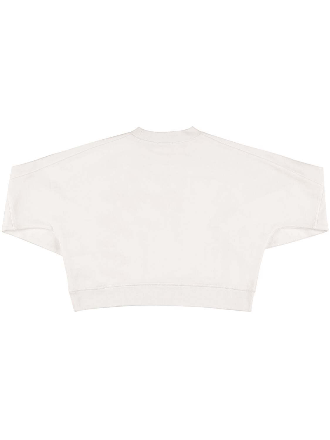 Shop Dsquared2 Logo Cotton Crewneck Sweatshirt In White