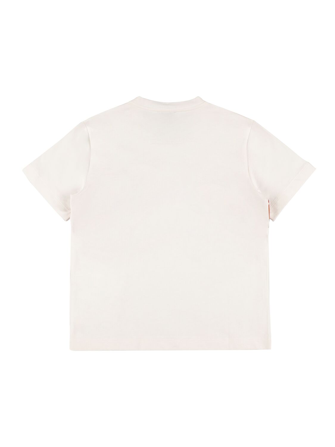 Shop Etro Cotton Jersey T-shirt In Ivory,orange
