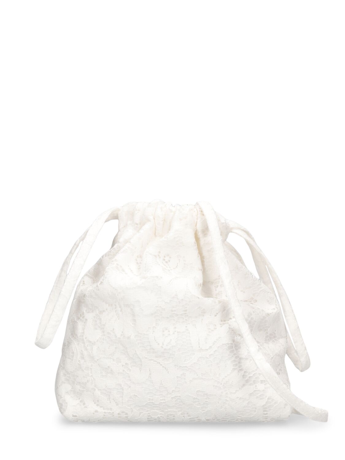 Il Gufo Kids' Cotton Shoulder Bag In White