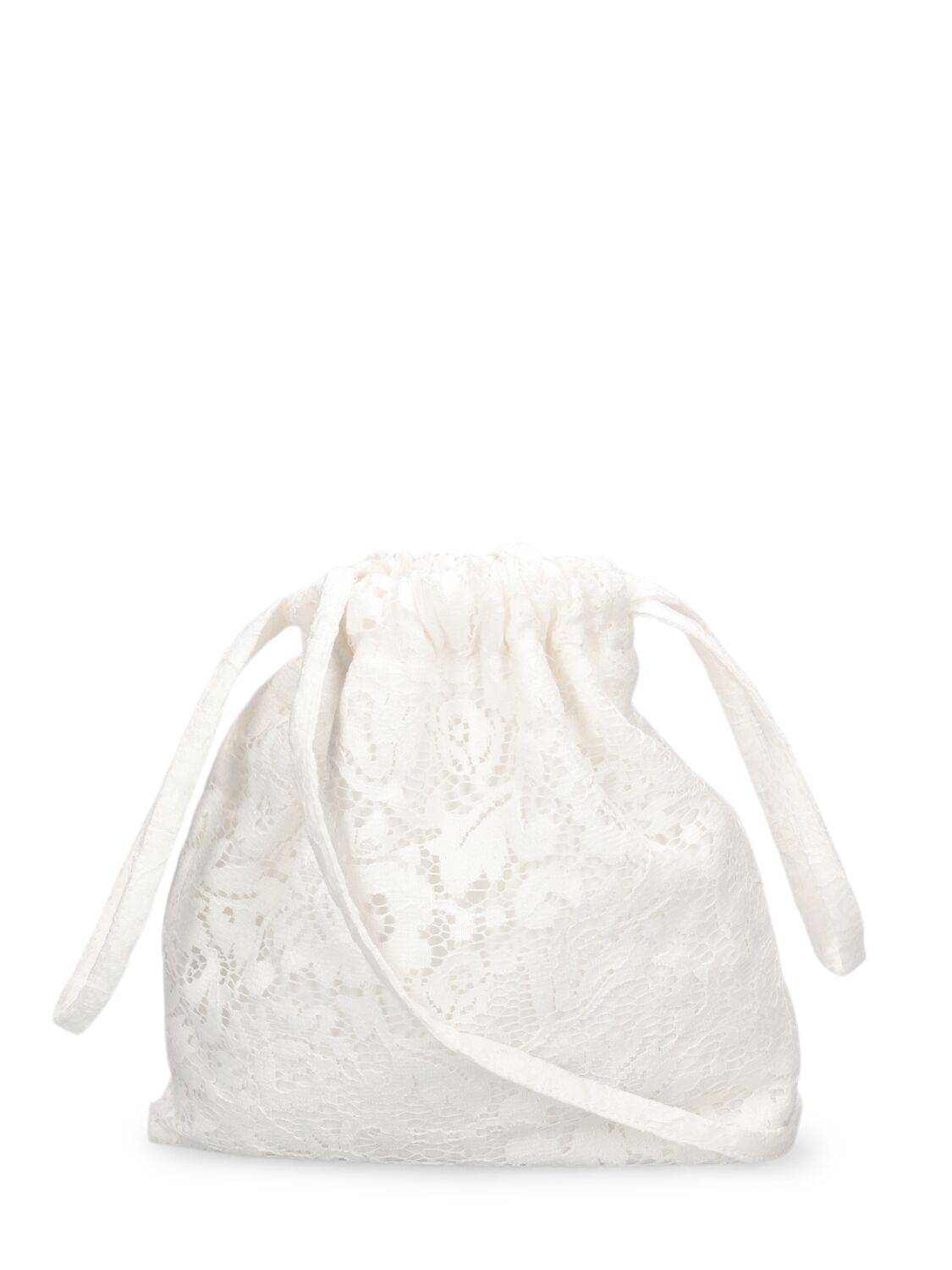 Shop Il Gufo Cotton Shoulder Bag In White