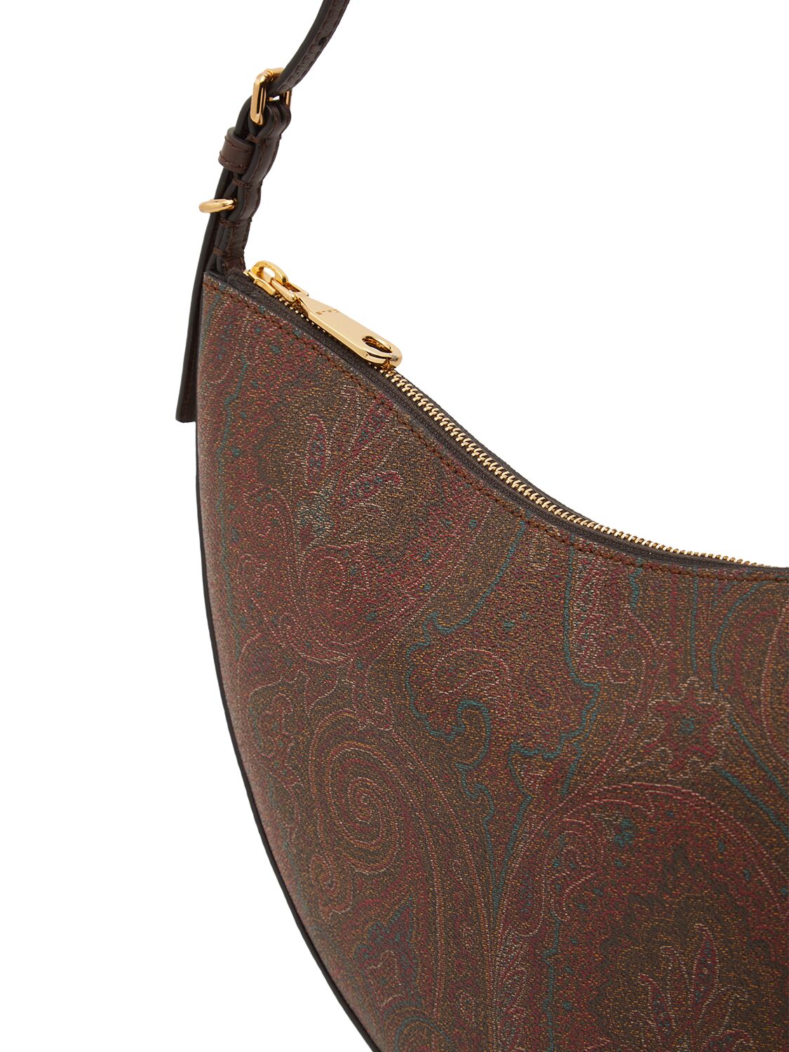 Shop Etro Large Essential Hobo Shoulder Bag In 棕色