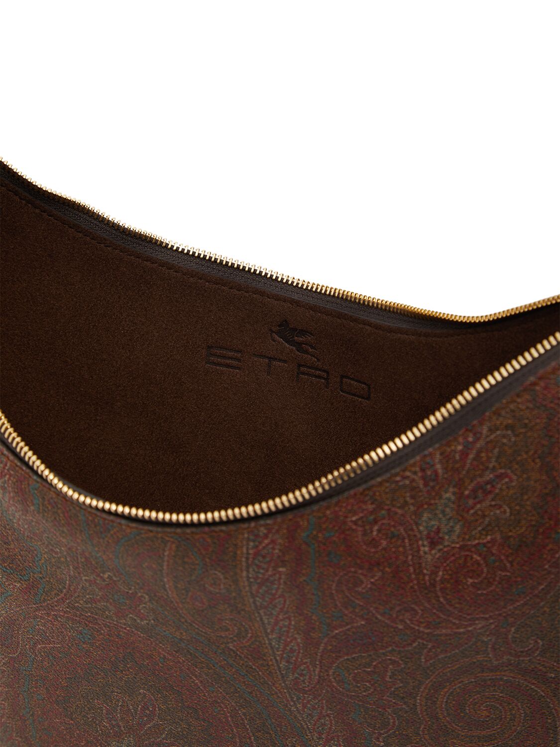 Shop Etro Large Essential Hobo Shoulder Bag In 棕色