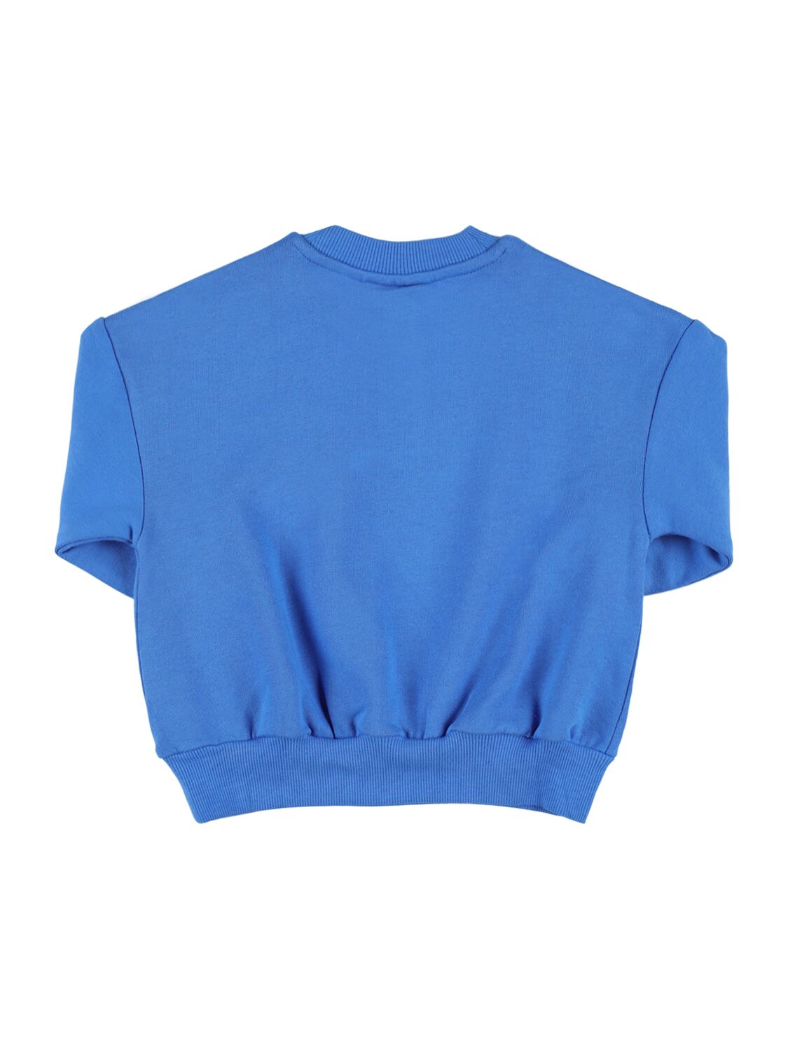 Shop Mini Rodini Printed Organic Cotton Sweatshirt In Blue