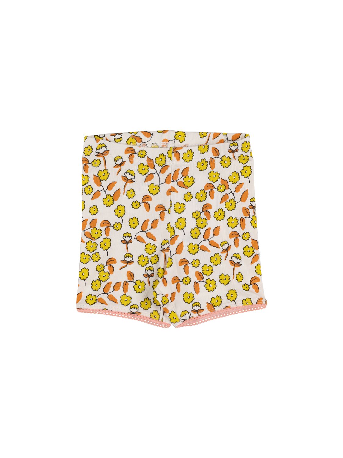Image of Printed Stretch Cotton Shorts