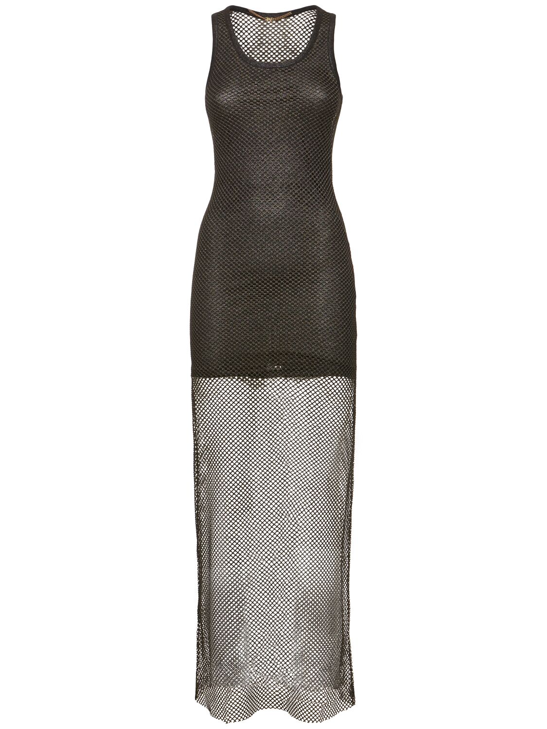 Image of Double Layer Mesh Long Dress
