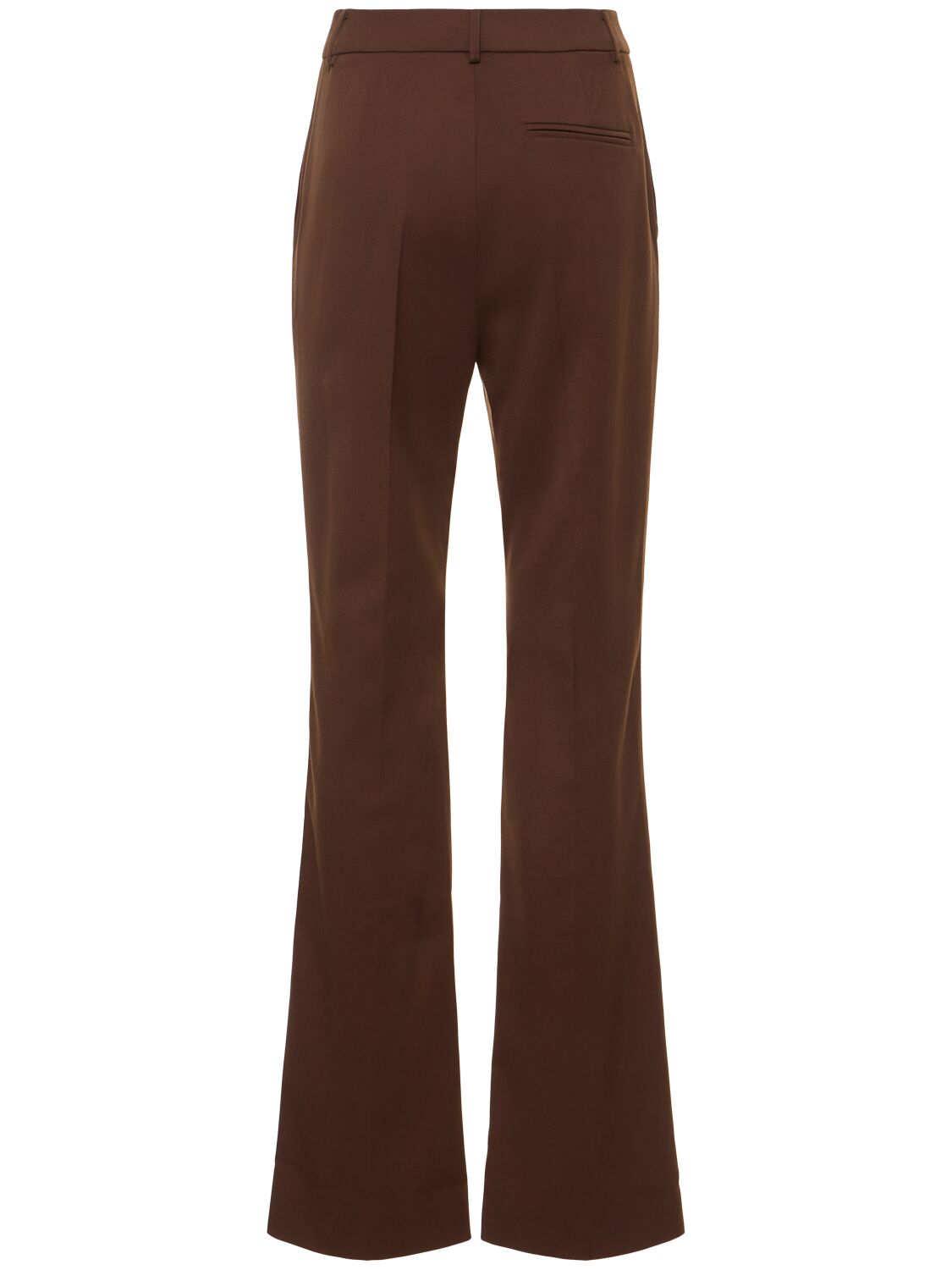 Shop The Andamane Gladys Wool Blend Straight Pants In Brown