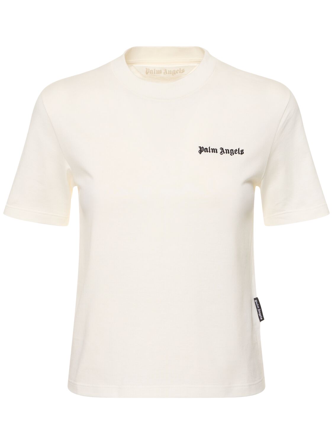 Image of Classic Logo Fitted Cotton T-shirt