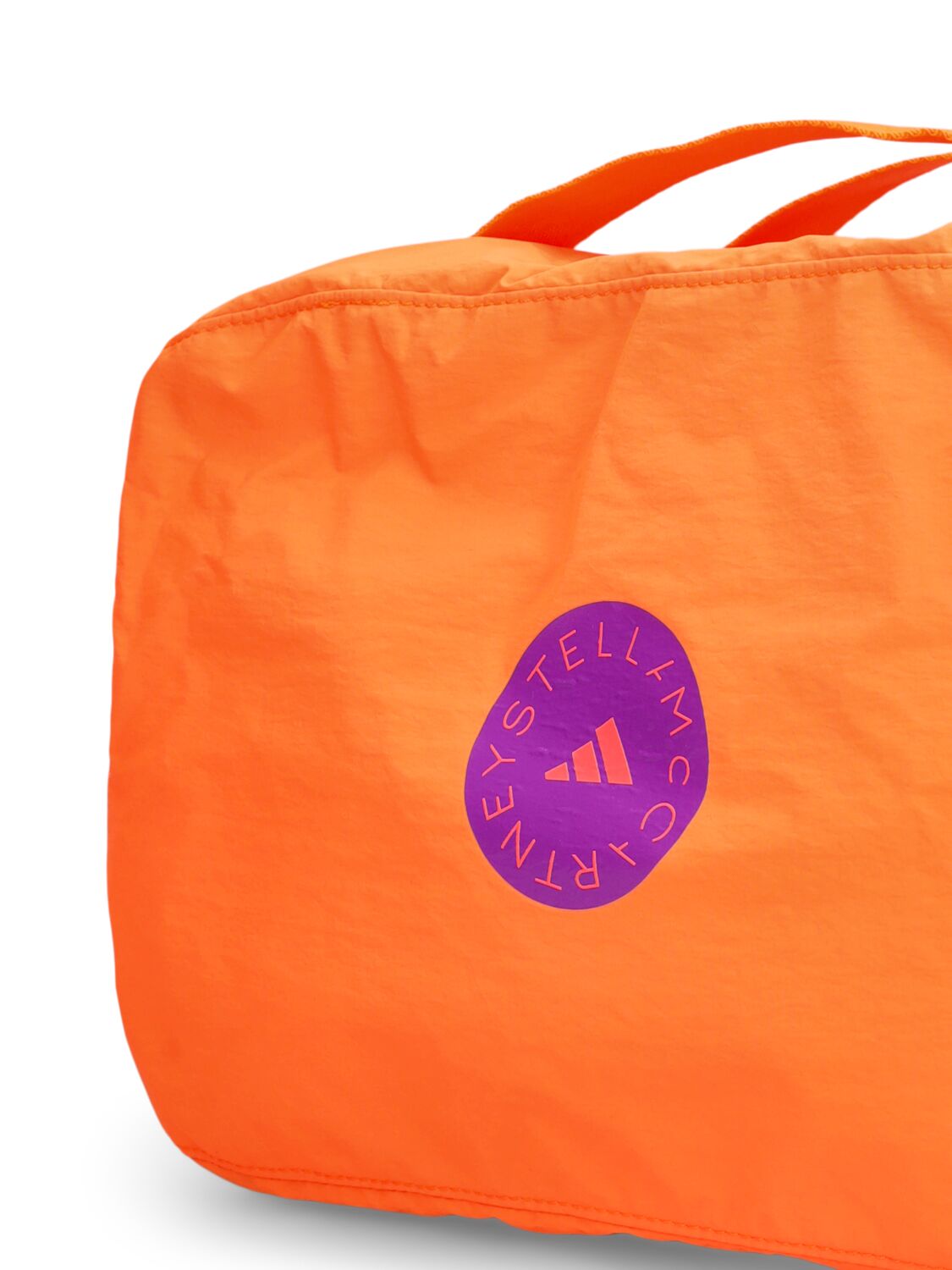 Shop Adidas By Stella Mccartney Asmc 2-in-1 Travel Bag In Orange,blue