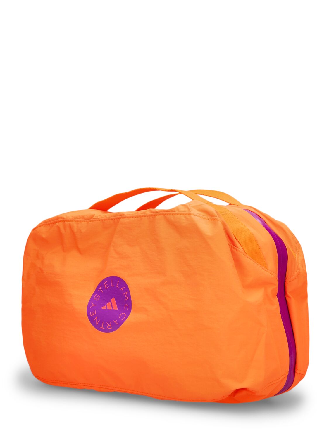 Shop Adidas By Stella Mccartney Asmc 2-in-1 Travel Bag In Orange,blue