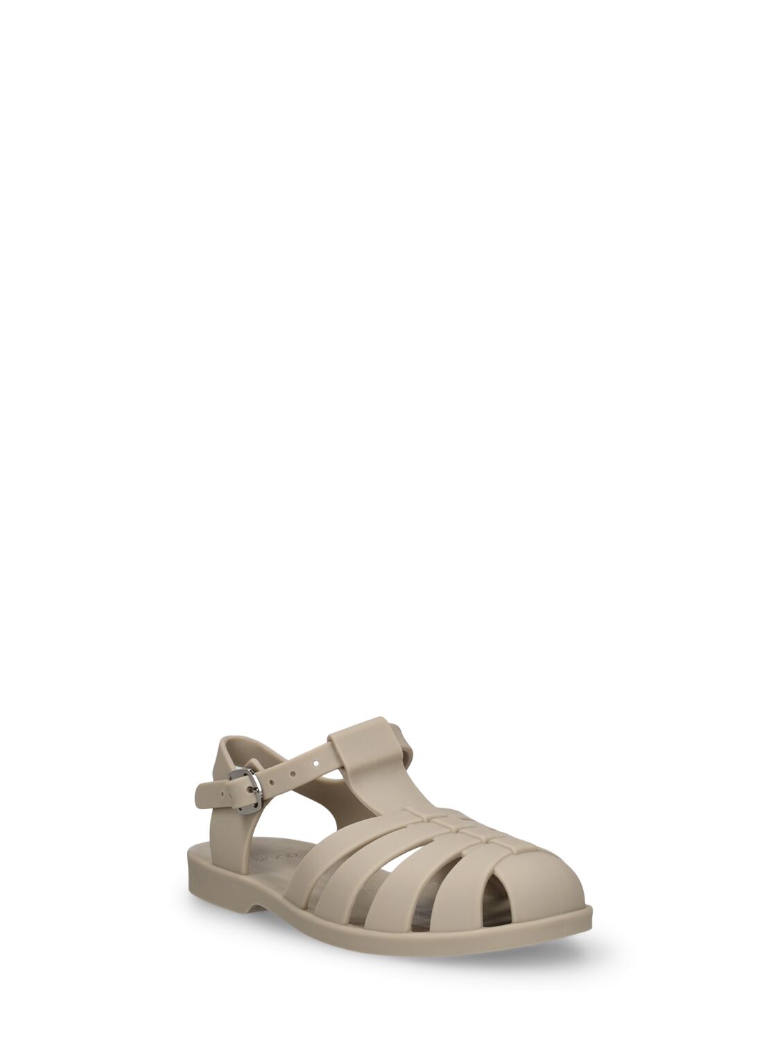 Shop Liewood Rubber Jelly Sandals In Light Green