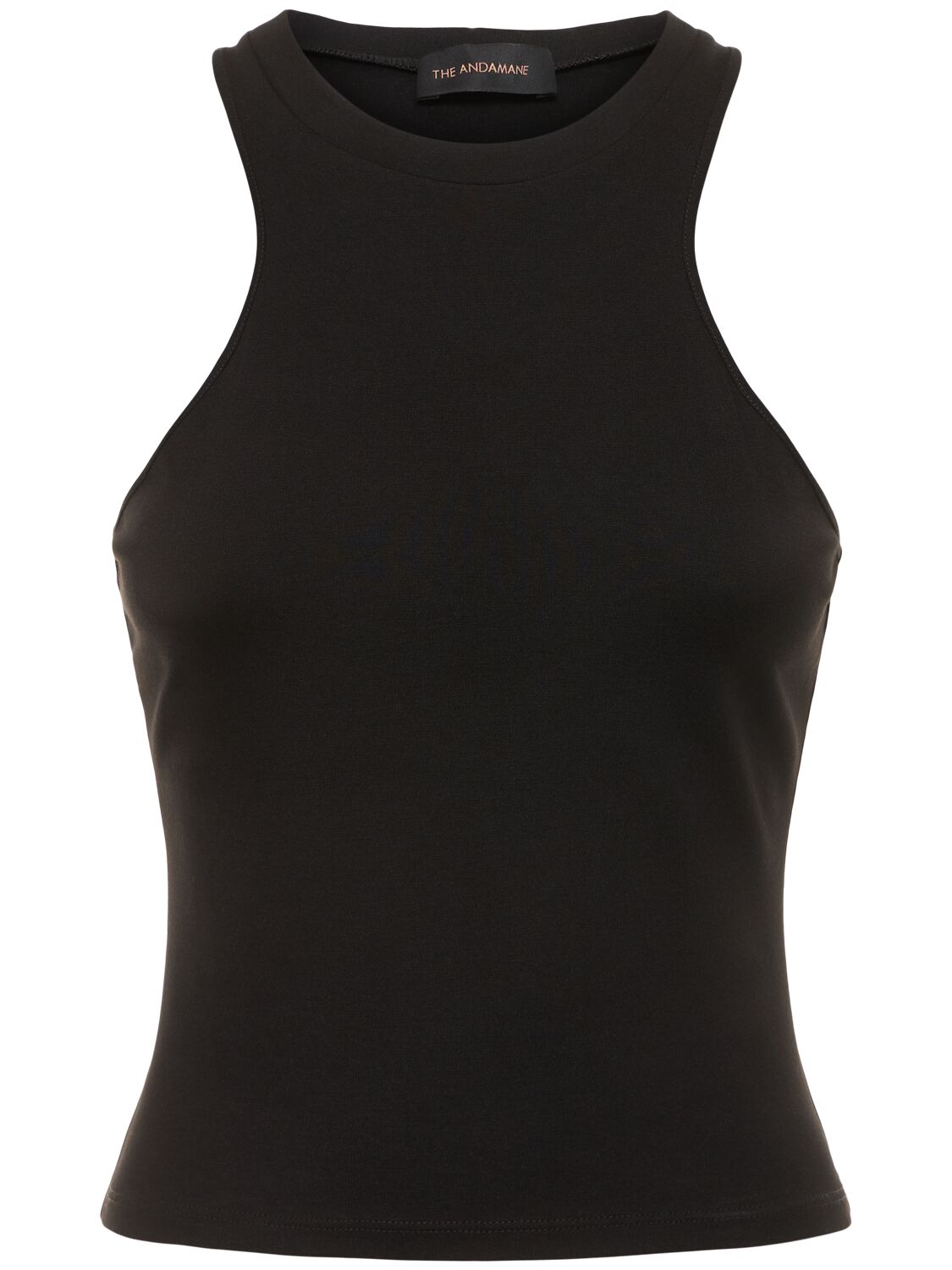 The Andamane Sadie Jersey Tank Top In Black