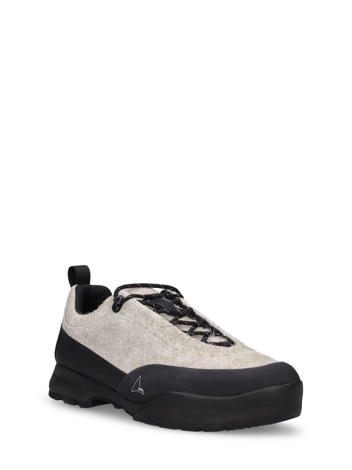 Shop Roa Cingino Leather Sneakers In Off White,black