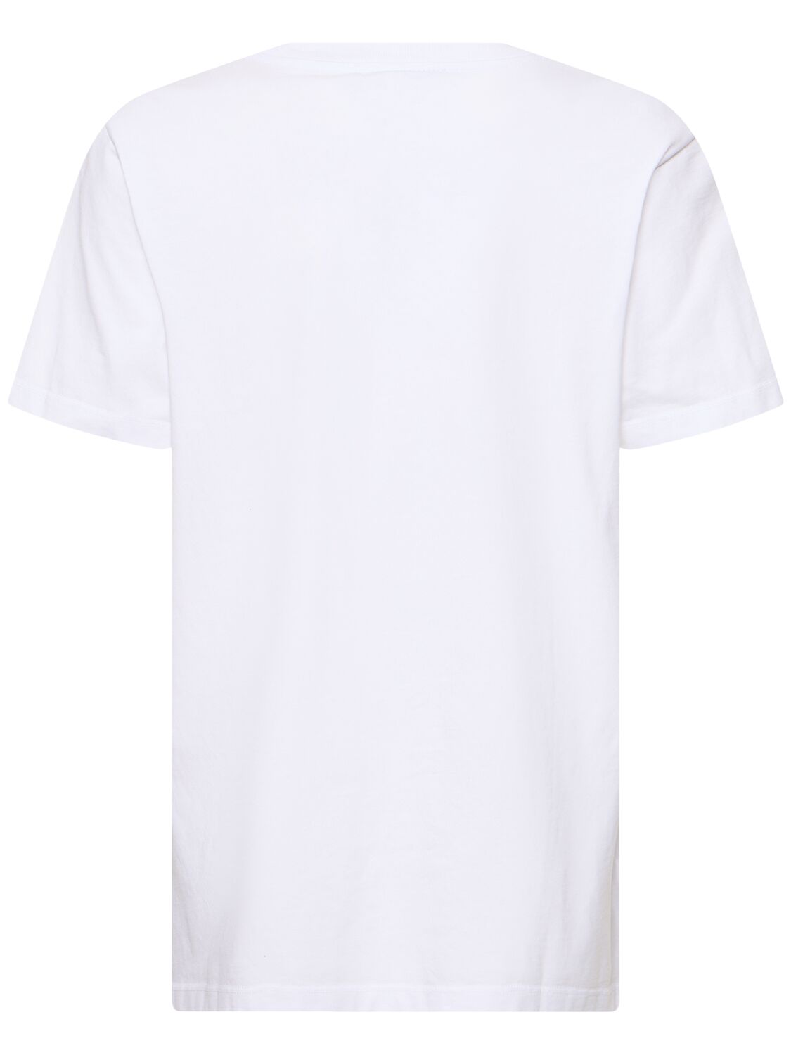 Shop Ganni Cats Basic Jersey Relaxed T-shirt In Bright White