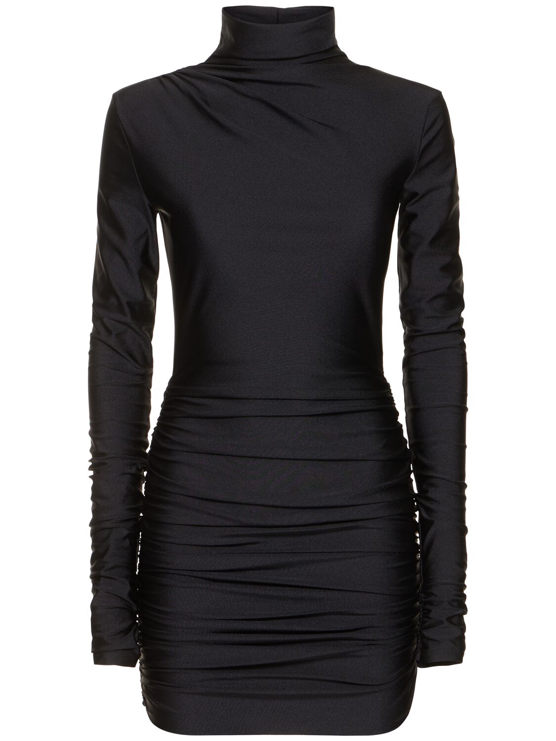 Shop The Andamane Oleandra Jersey Mini Dress In Black