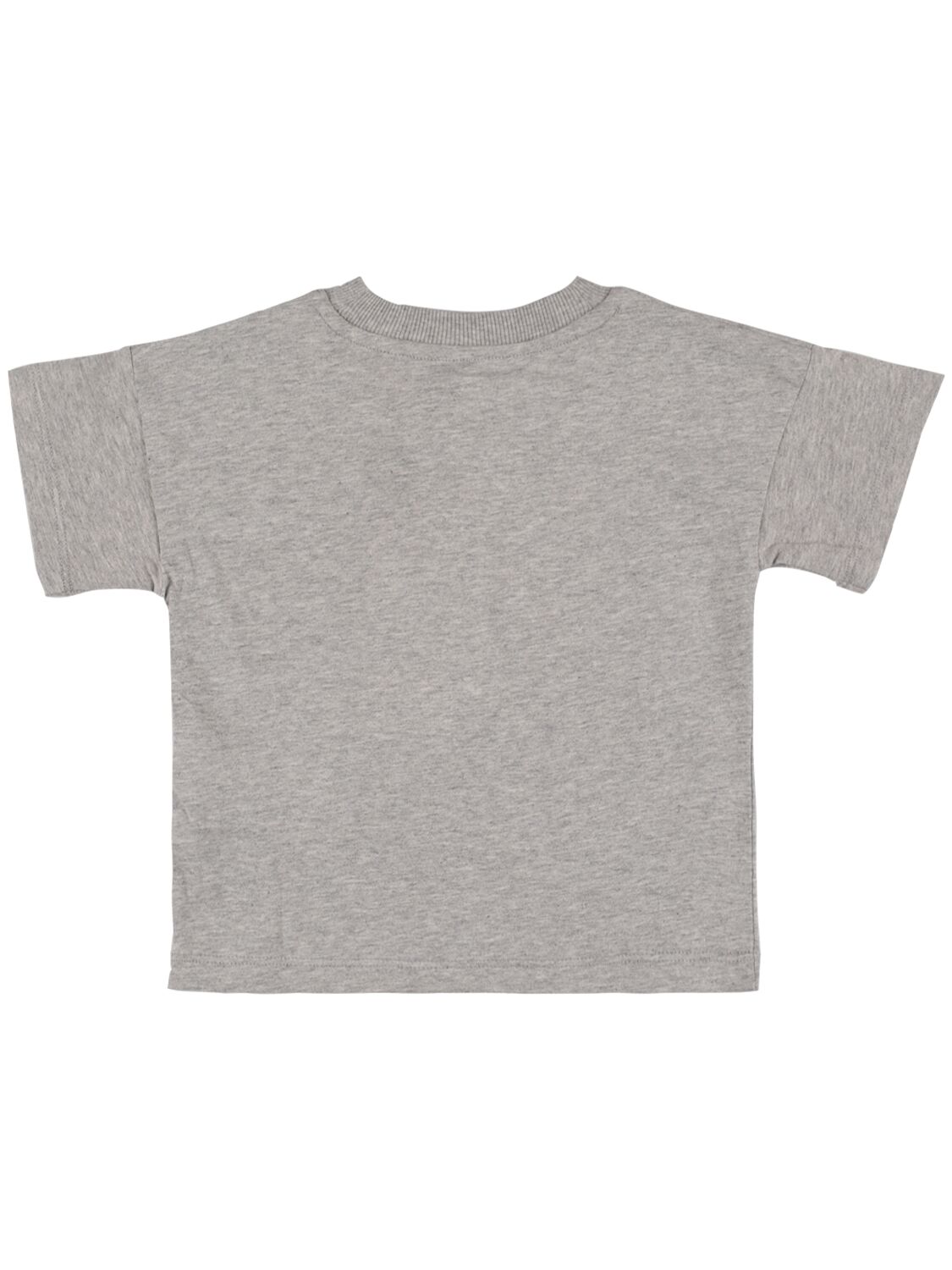 Shop Mini Rodini Printed Organic Cotton T-shirt In Grey