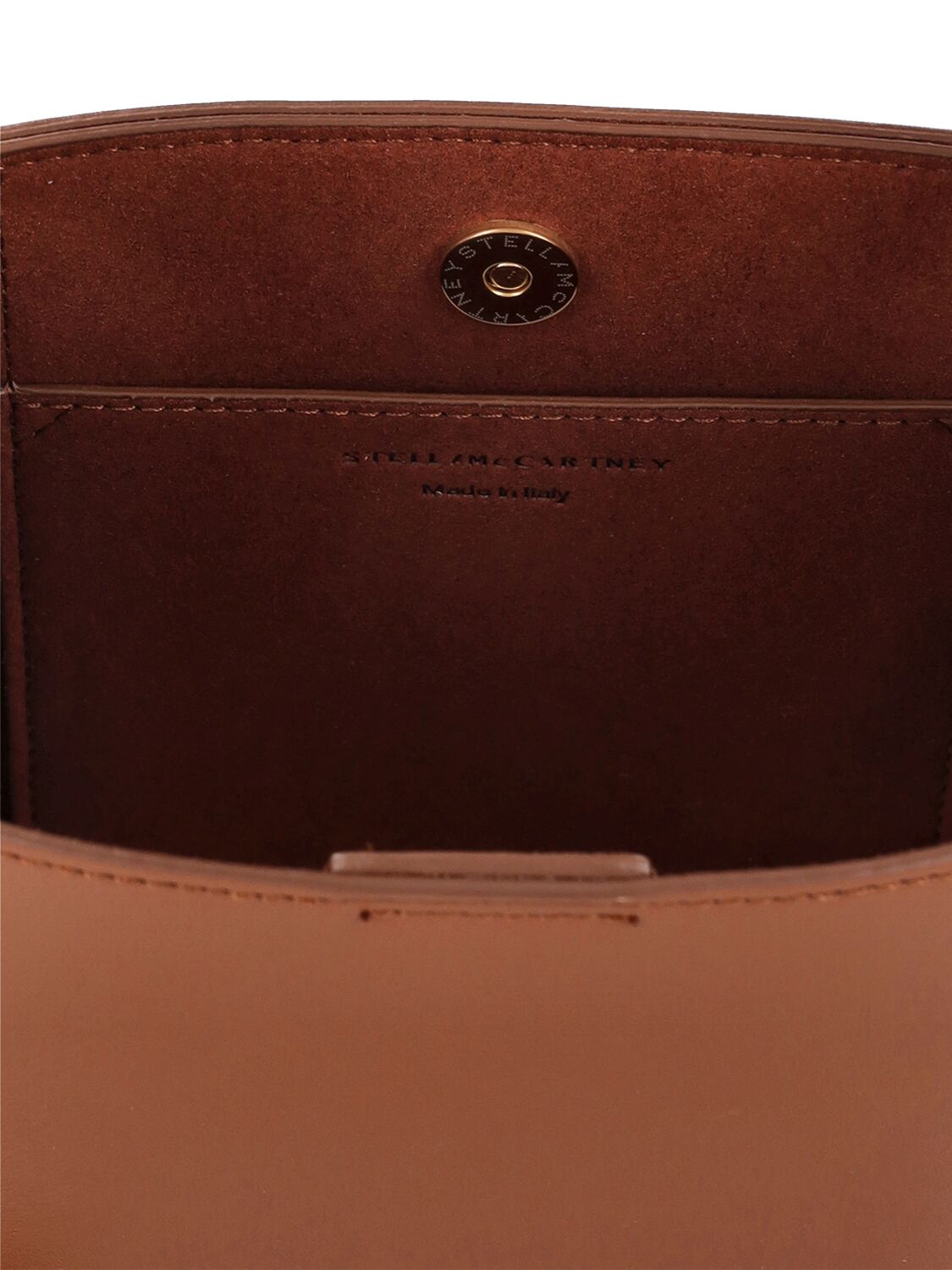 Shop Stella Mccartney Veuve Clicquot Faux Leather Bag In Tan