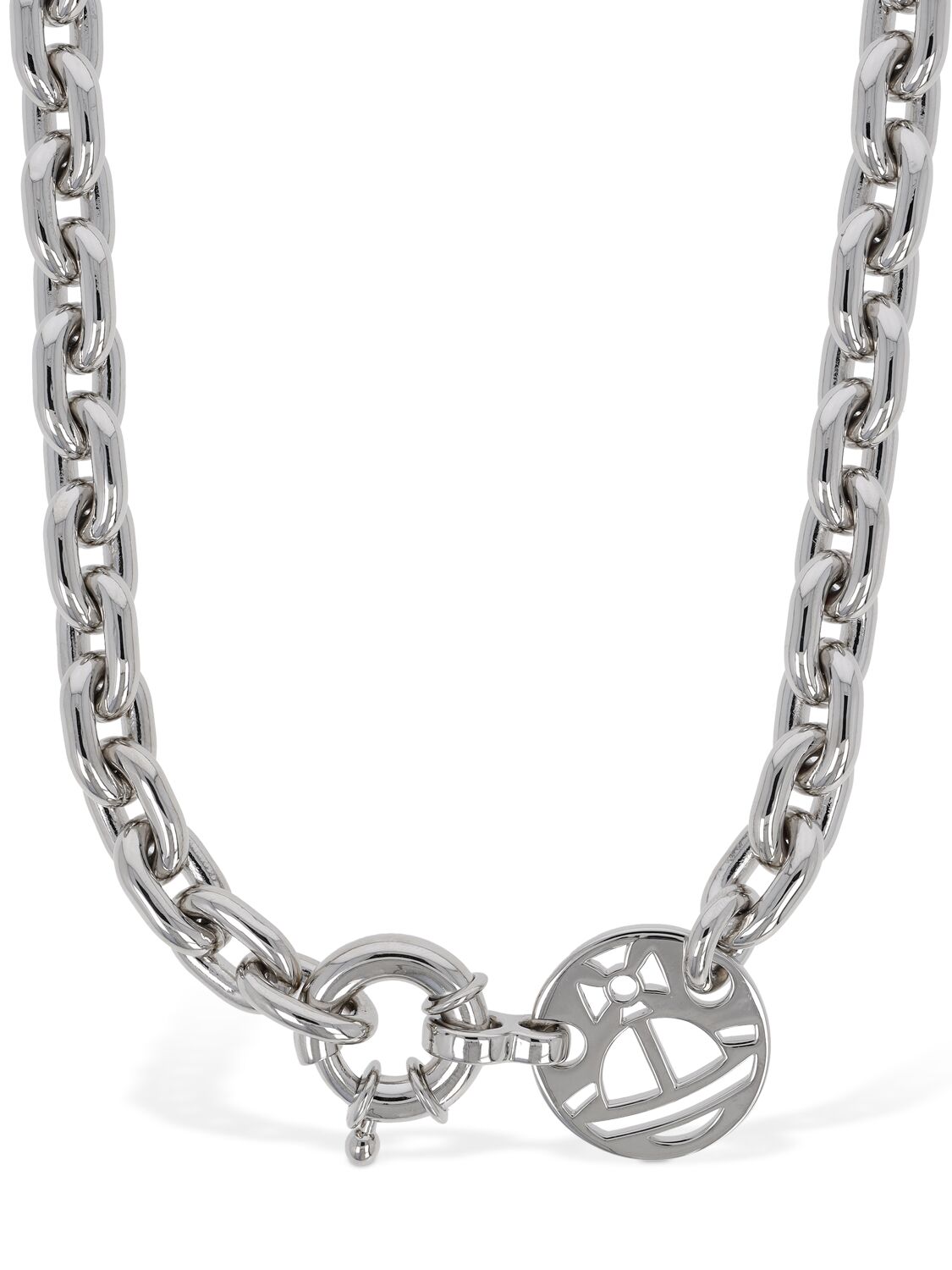 Shop Vivienne Westwood Duncan Collar Necklace In Silver