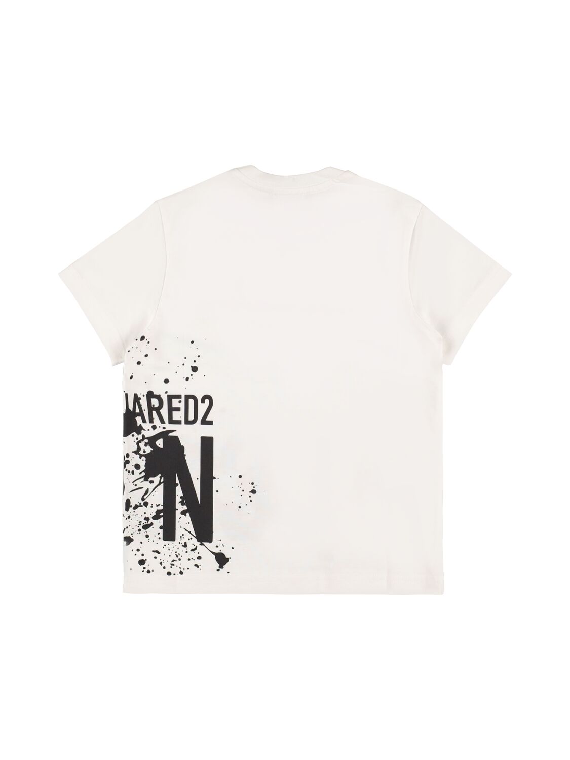 Shop Dsquared2 Printed Cotton Jersey T-shirt In White