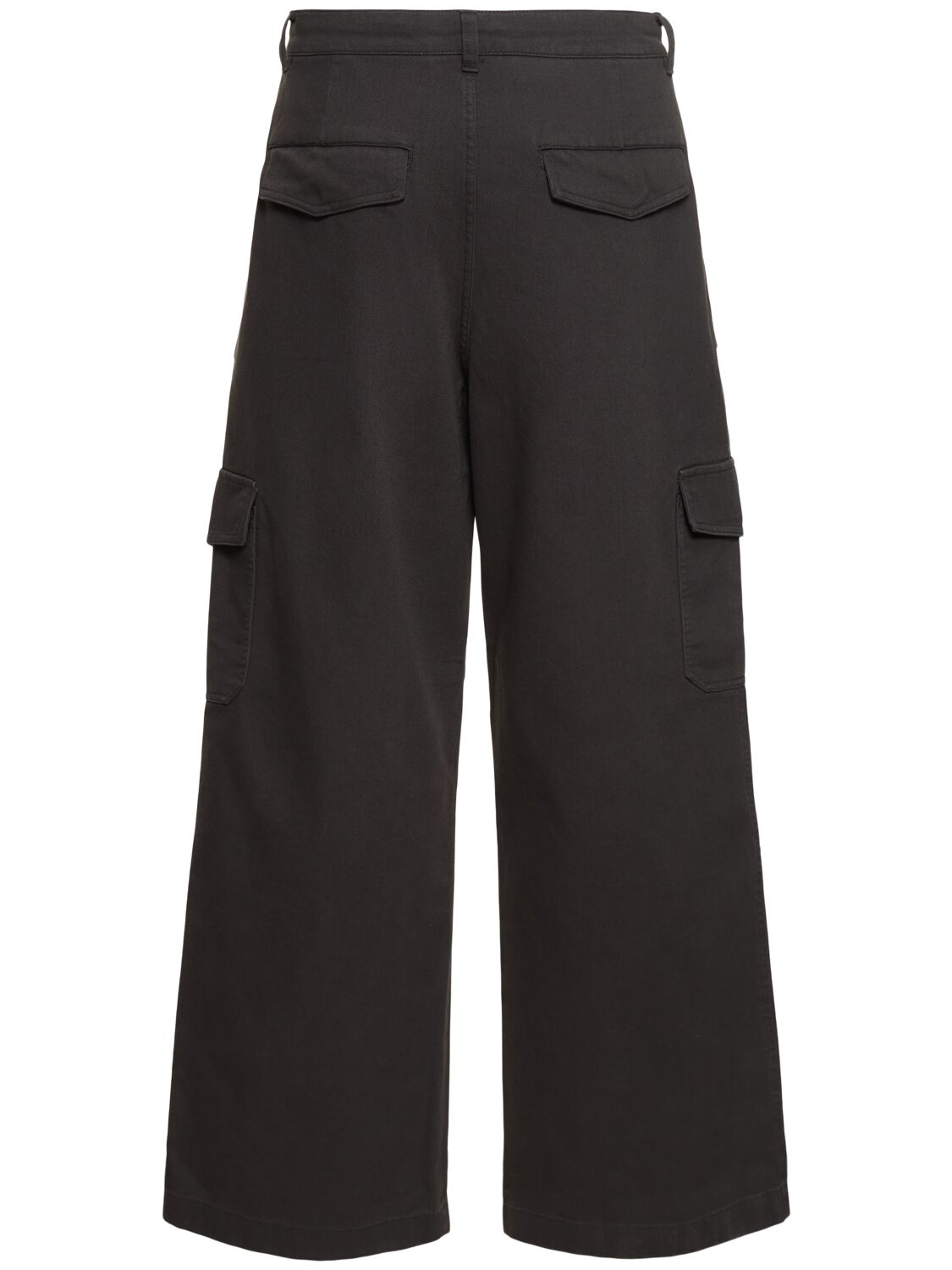 Shop Acne Studios Patson Cotton Blend Twill Cargo Pants In Dark Grey
