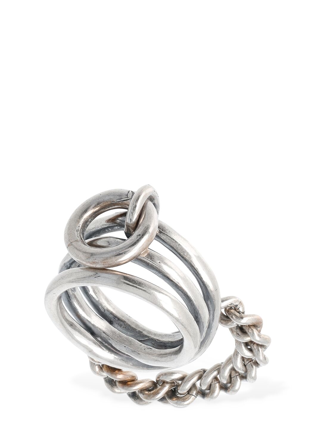 Ann Demeulemeester Eida Plate Ring In Silver