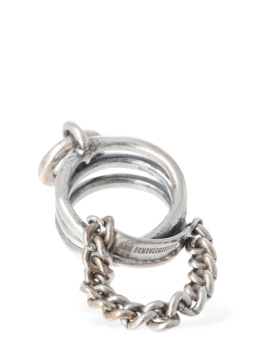 Shop Ann Demeulemeester Eida Plate Ring In Silver