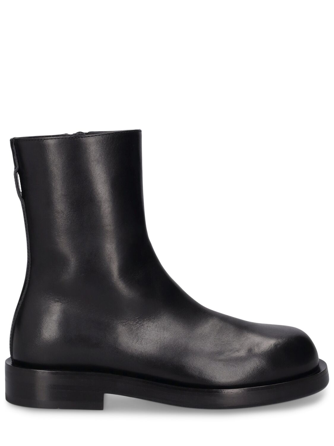 Shop Ann Demeulemeester 35mm Ted Leather Riding Boots In Black