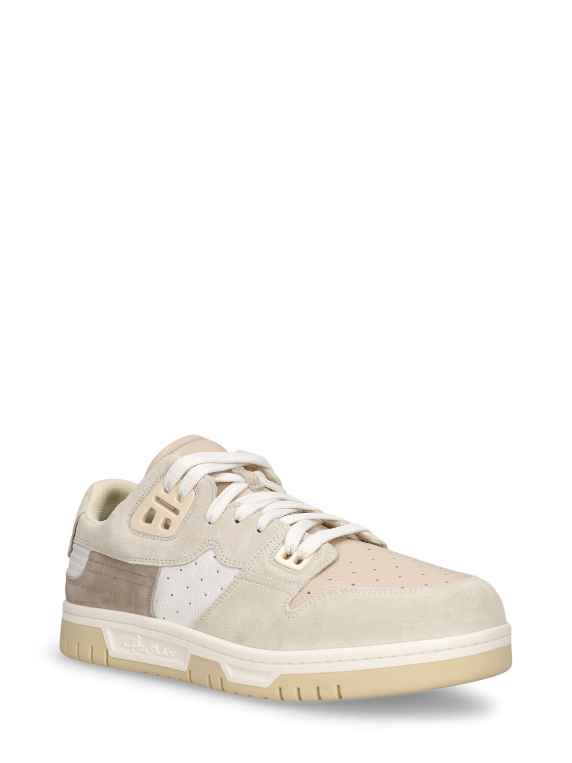 Shop Acne Studios 08sthlm Leather Low Top Sneakers In White,off White