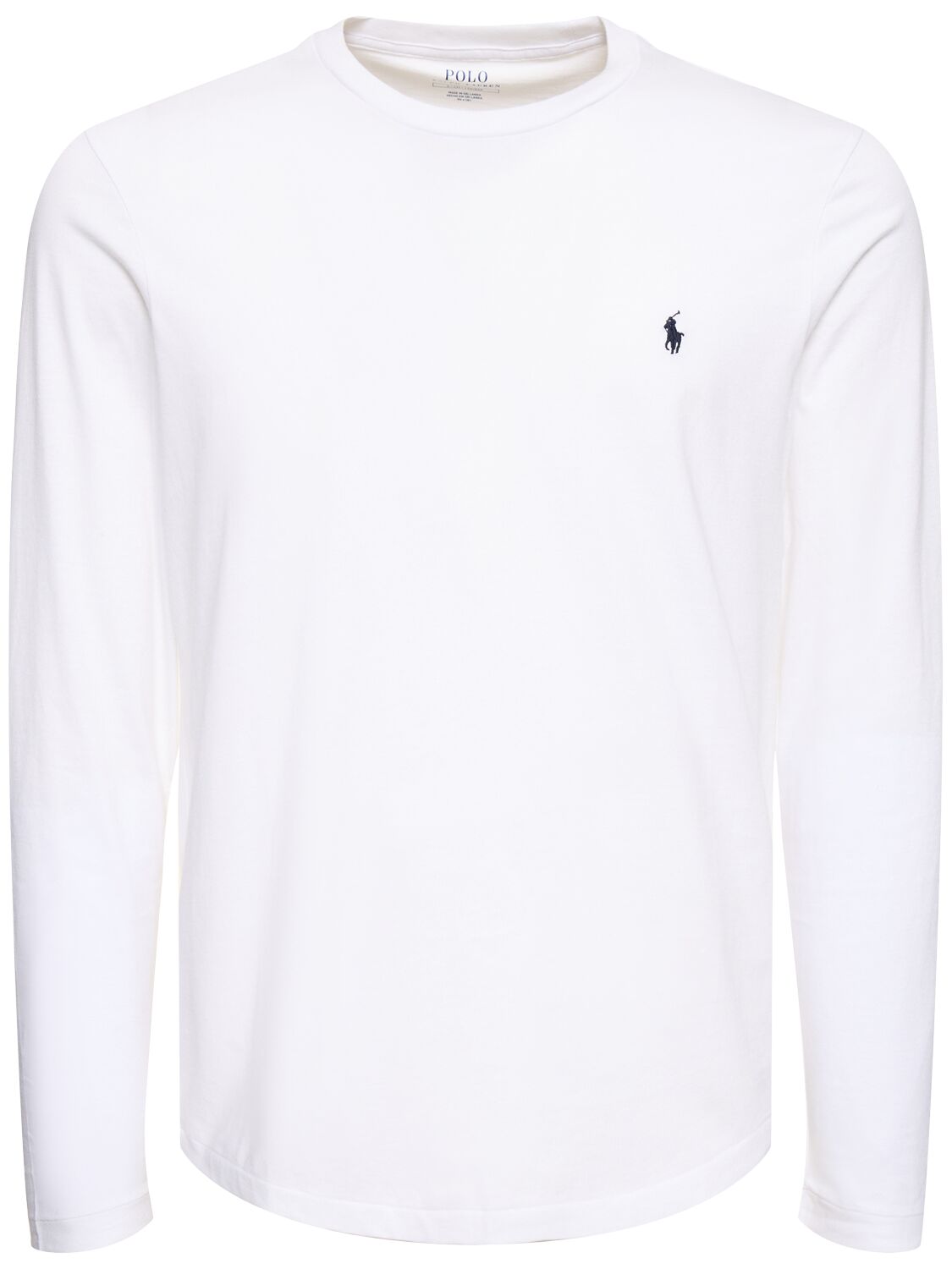 Polo Ralph Lauren Long Sleeve Crewneck T-shirt In White