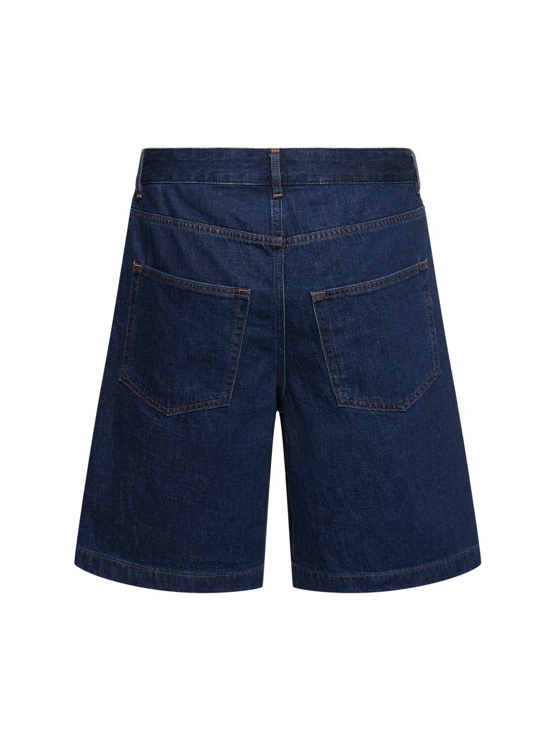 Shop Apc Helio Recycled Denim Shorts In Blue