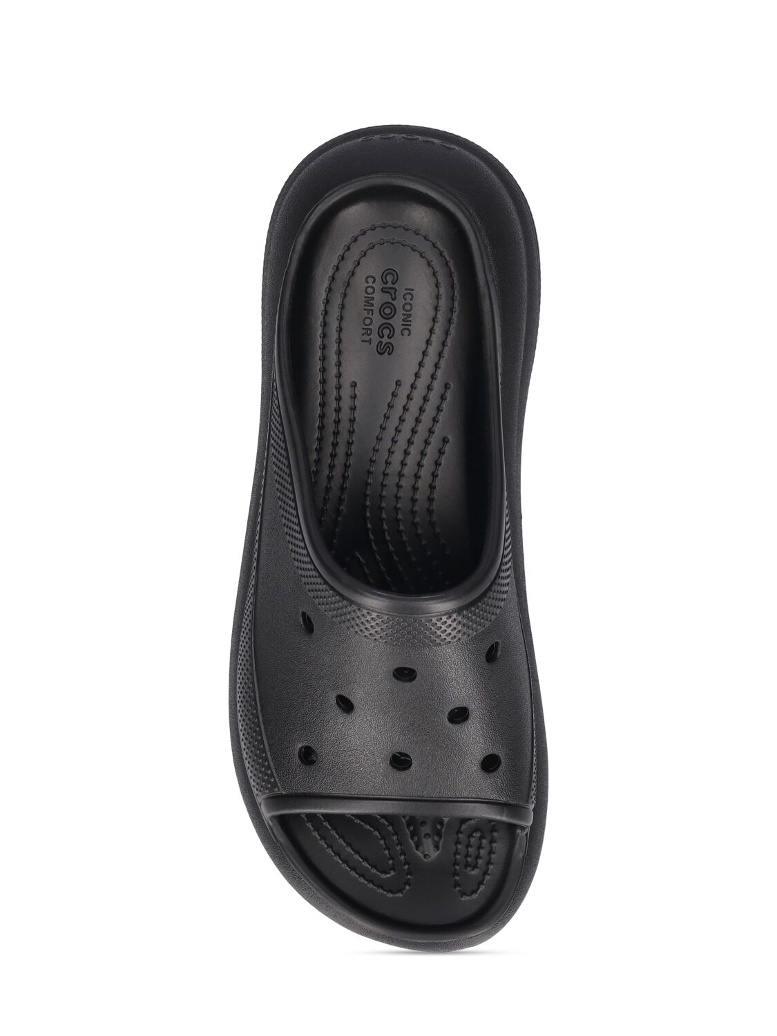 Shop Crocs Classic Crush Slides In Black