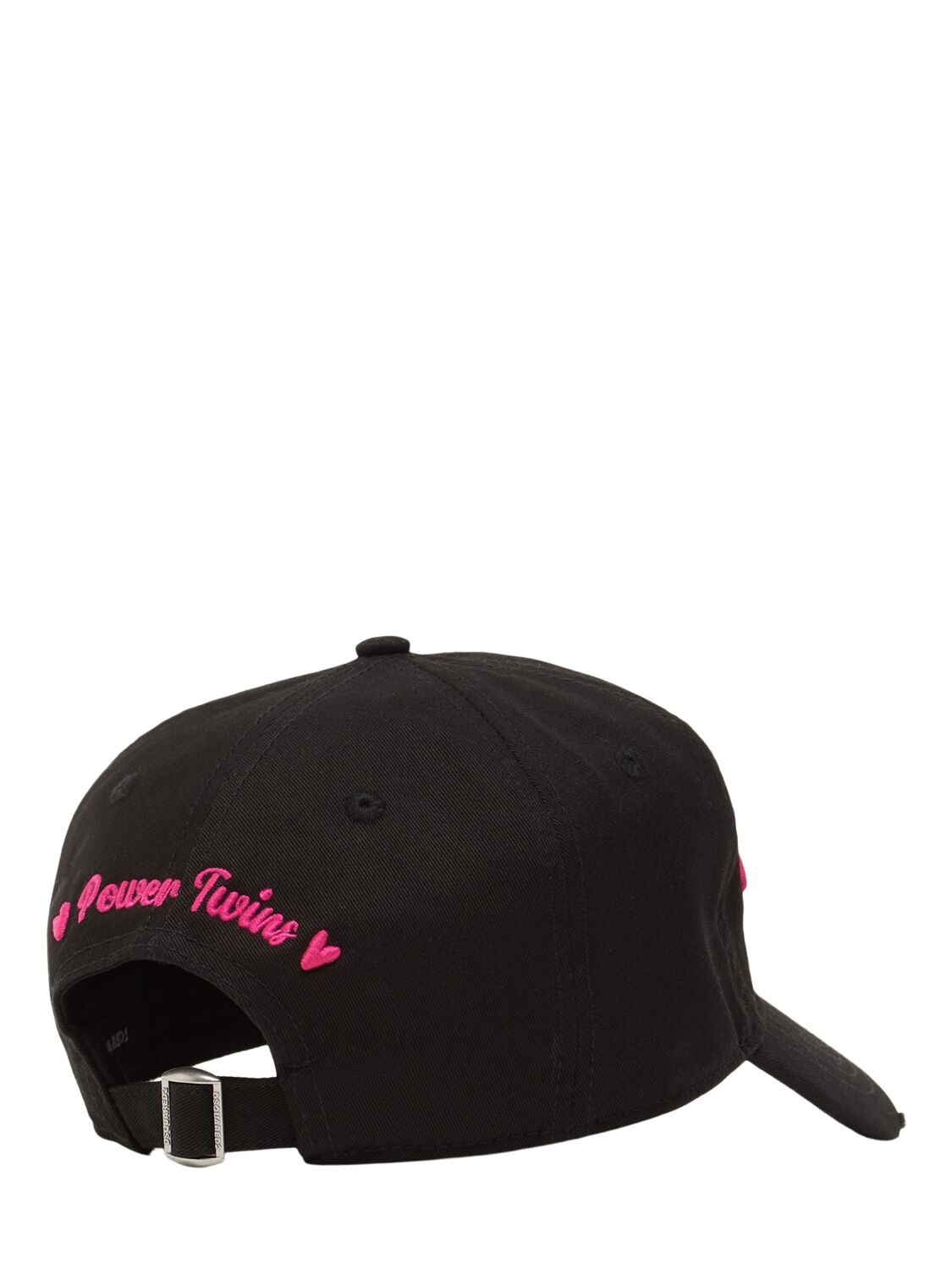 Shop Dsquared2 Logo Baseball Cap In Black/pink