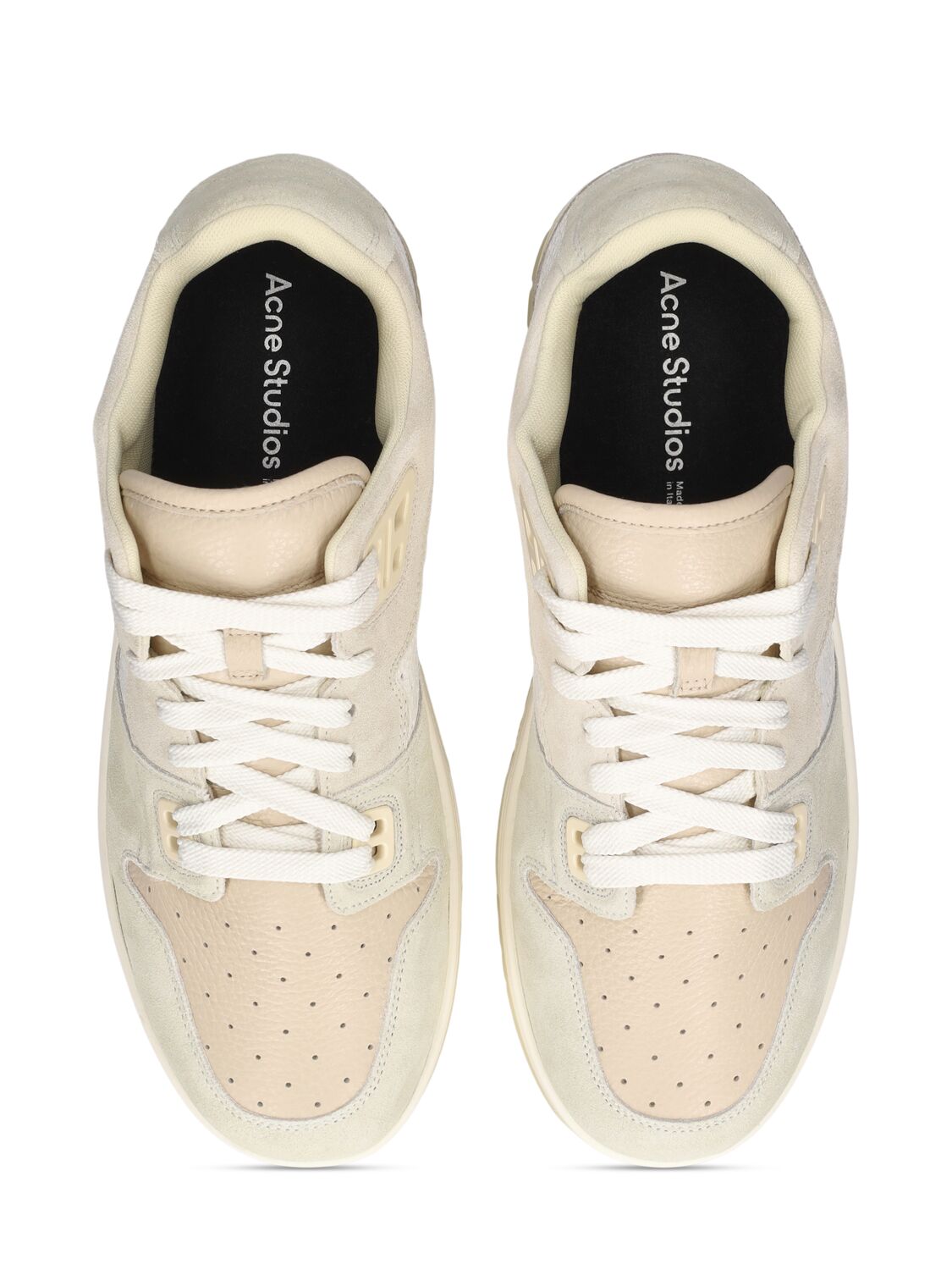 Shop Acne Studios 08sthlm Leather Low Top Sneakers In White