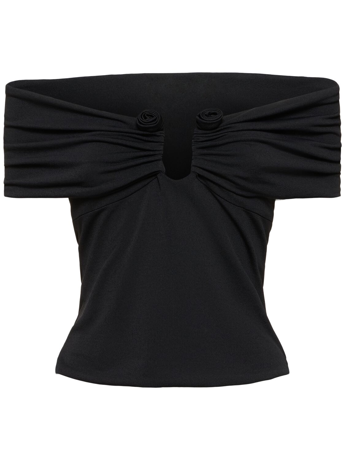 Image of Jersey Off-the-shoulder Top