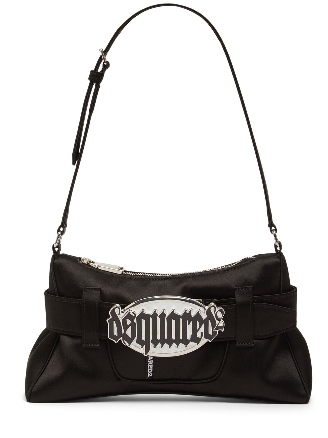 Shop Dsquared2 Gothic  Viscose Blend Clutch In Black