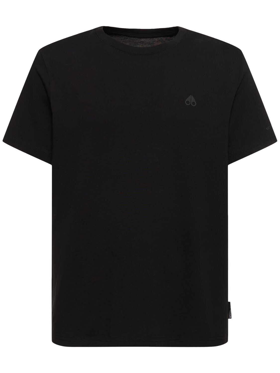 Shop Moose Knuckles Satellite Cotton T-shirt In Black