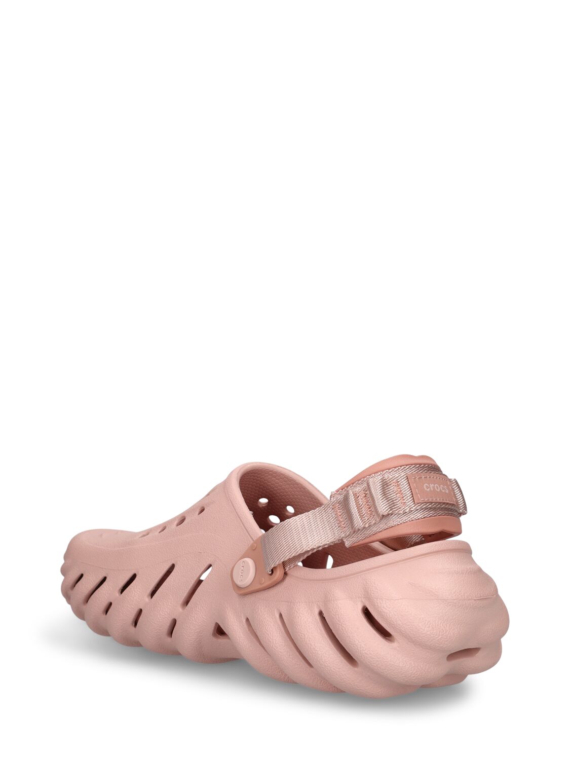 Shop Crocs Echo Clogs In Pink Clay