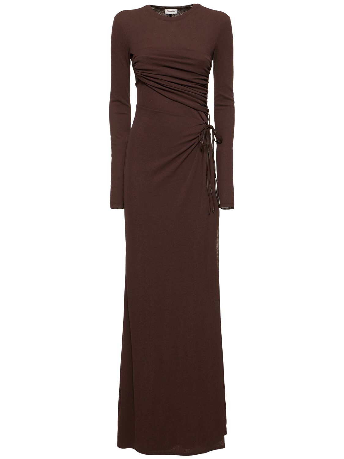 Image of Marghe Mesh Jersey Maxi Dress