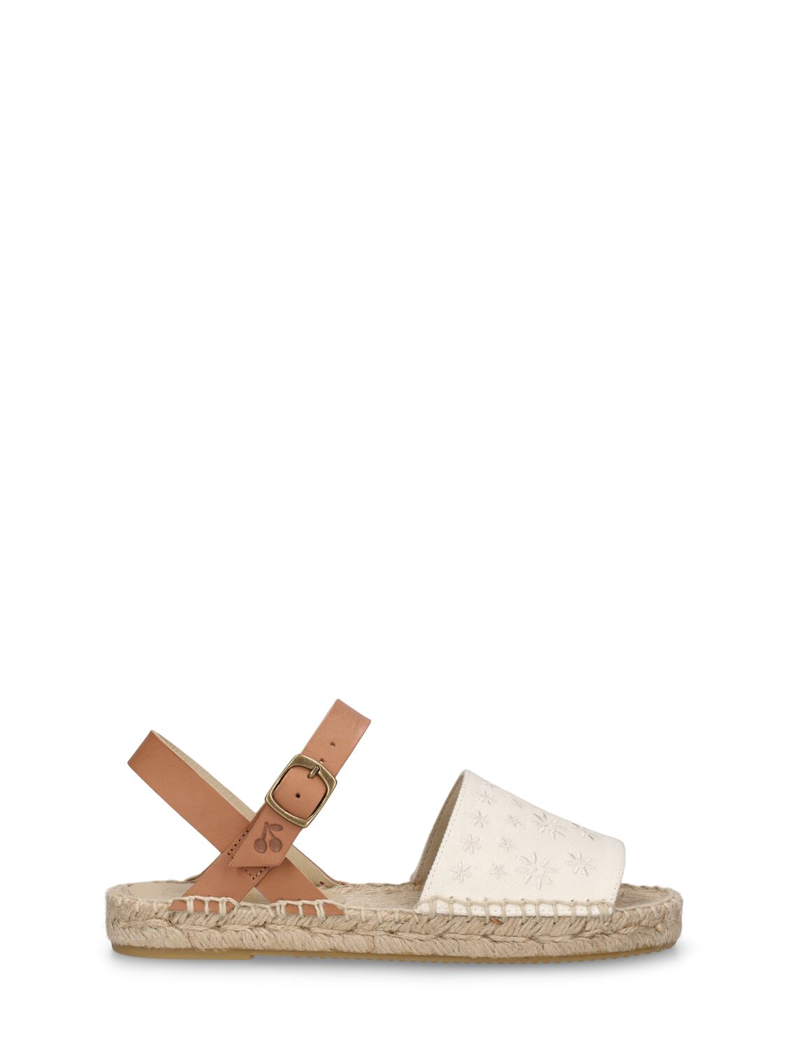 Image of Leather & Cotton Sandals