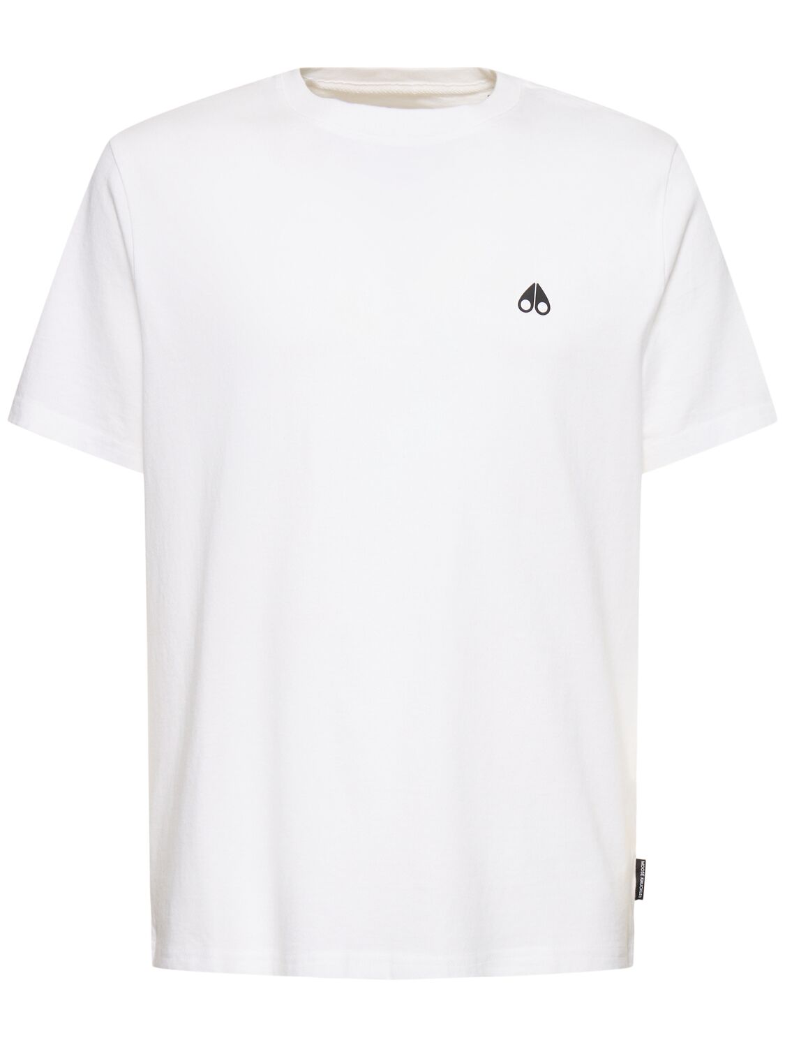 Shop Moose Knuckles Satellite Cotton T-shirt In White