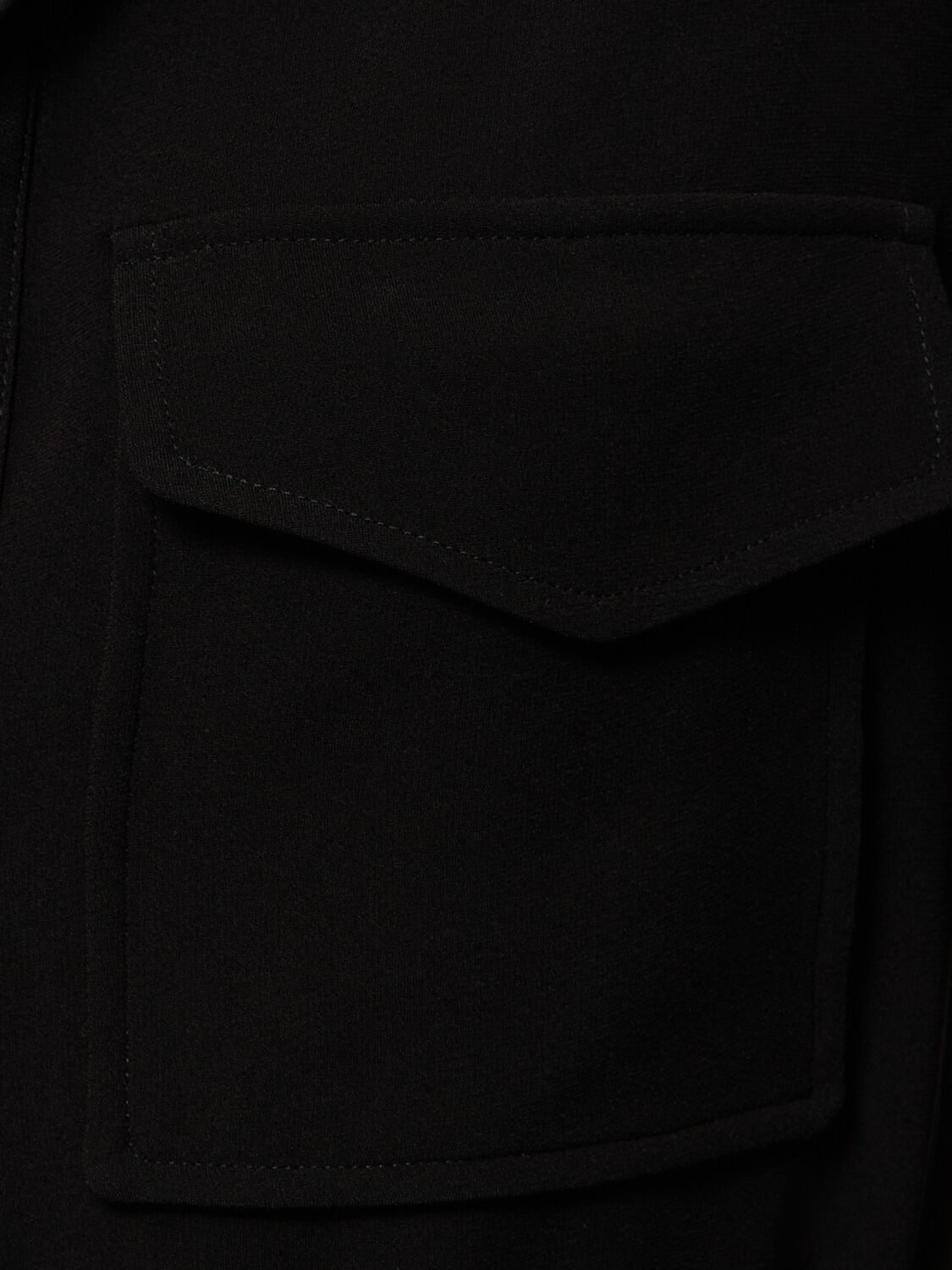 Shop Proenza Schouler Vanessa Matte Crepe Midi Dress In Black