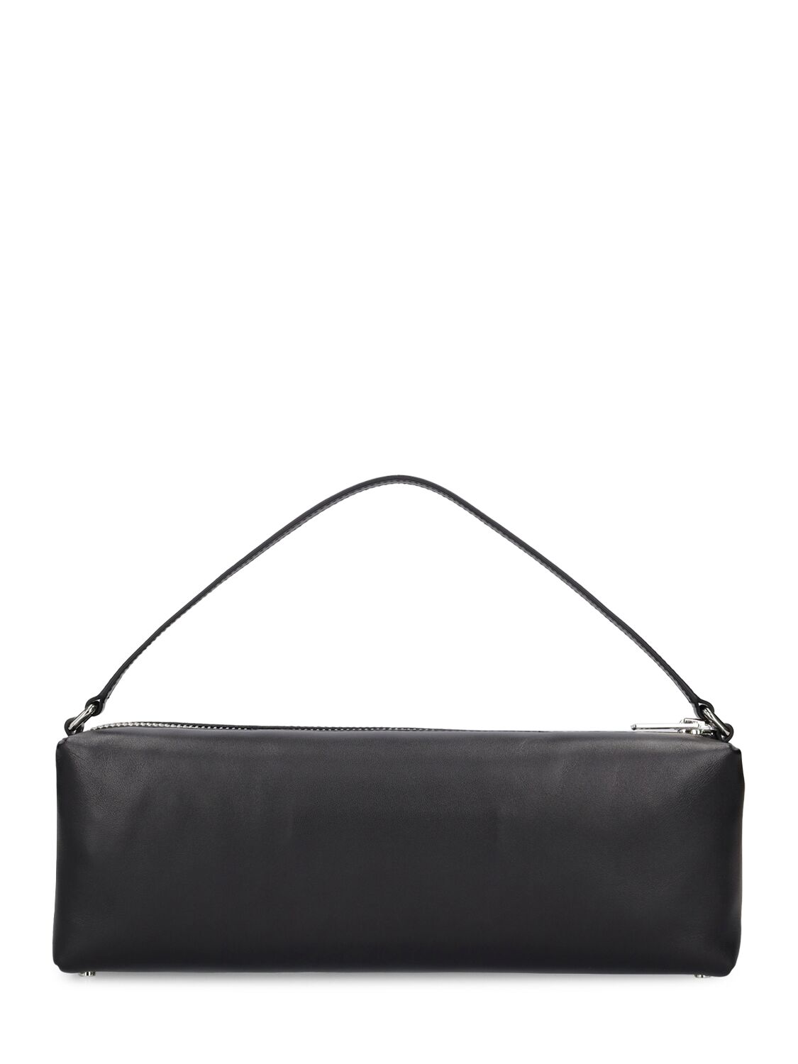 Shop Alexander Wang Heiress Flex Leather Shoulder Bag In Black