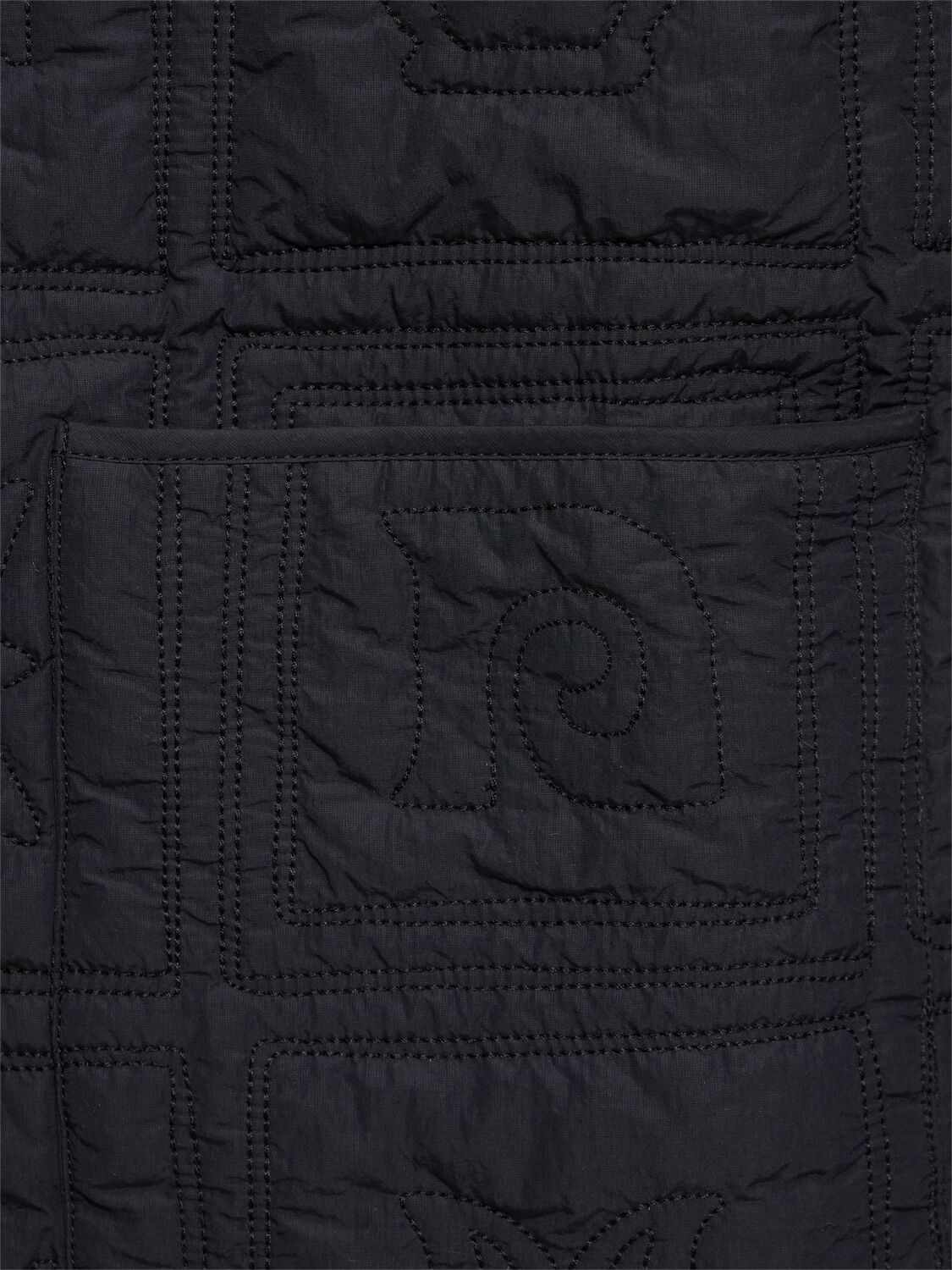 Shop Nanushka Quilted Recycled Tech Blend Jacket In Black