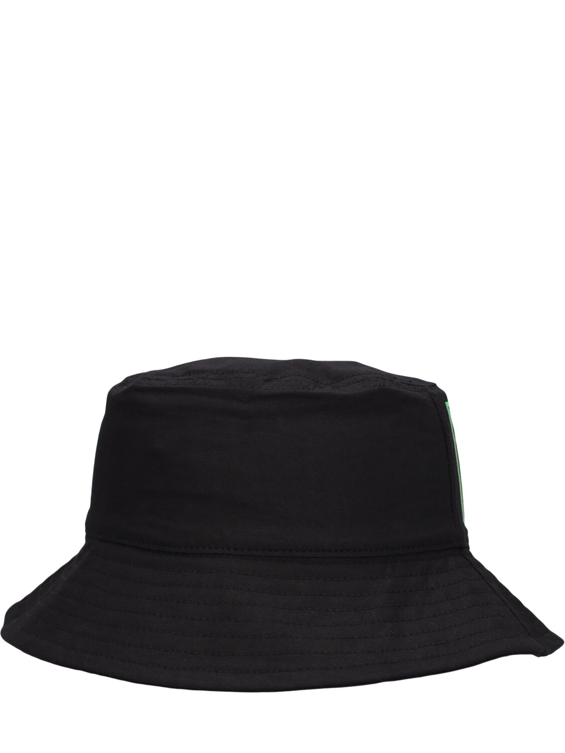 Shop Msgm Cotton Bucket Hat In Black