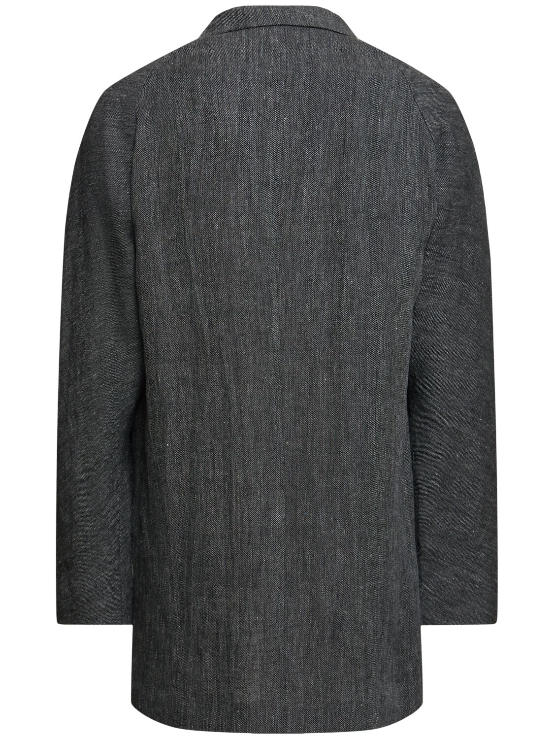 Shop Yohji Yamamoto W-raglan Gabardine Blazer In Grey