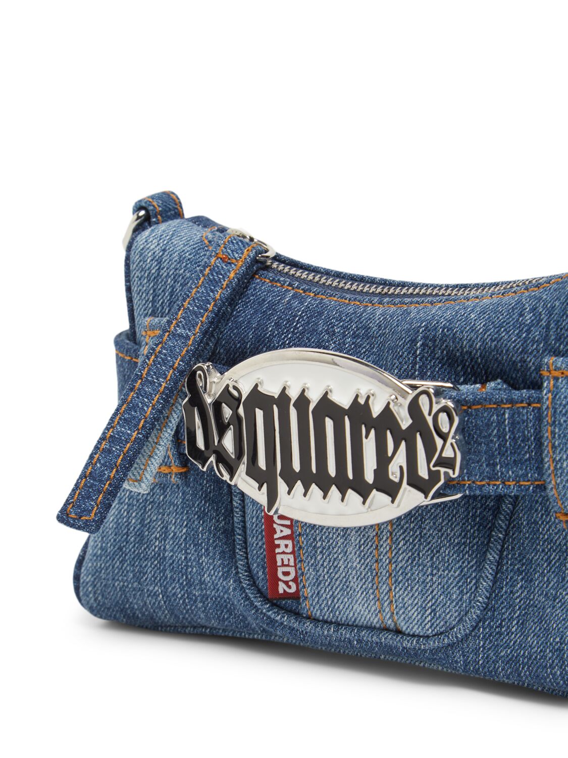 Shop Dsquared2 Gothic  Denim Clutch