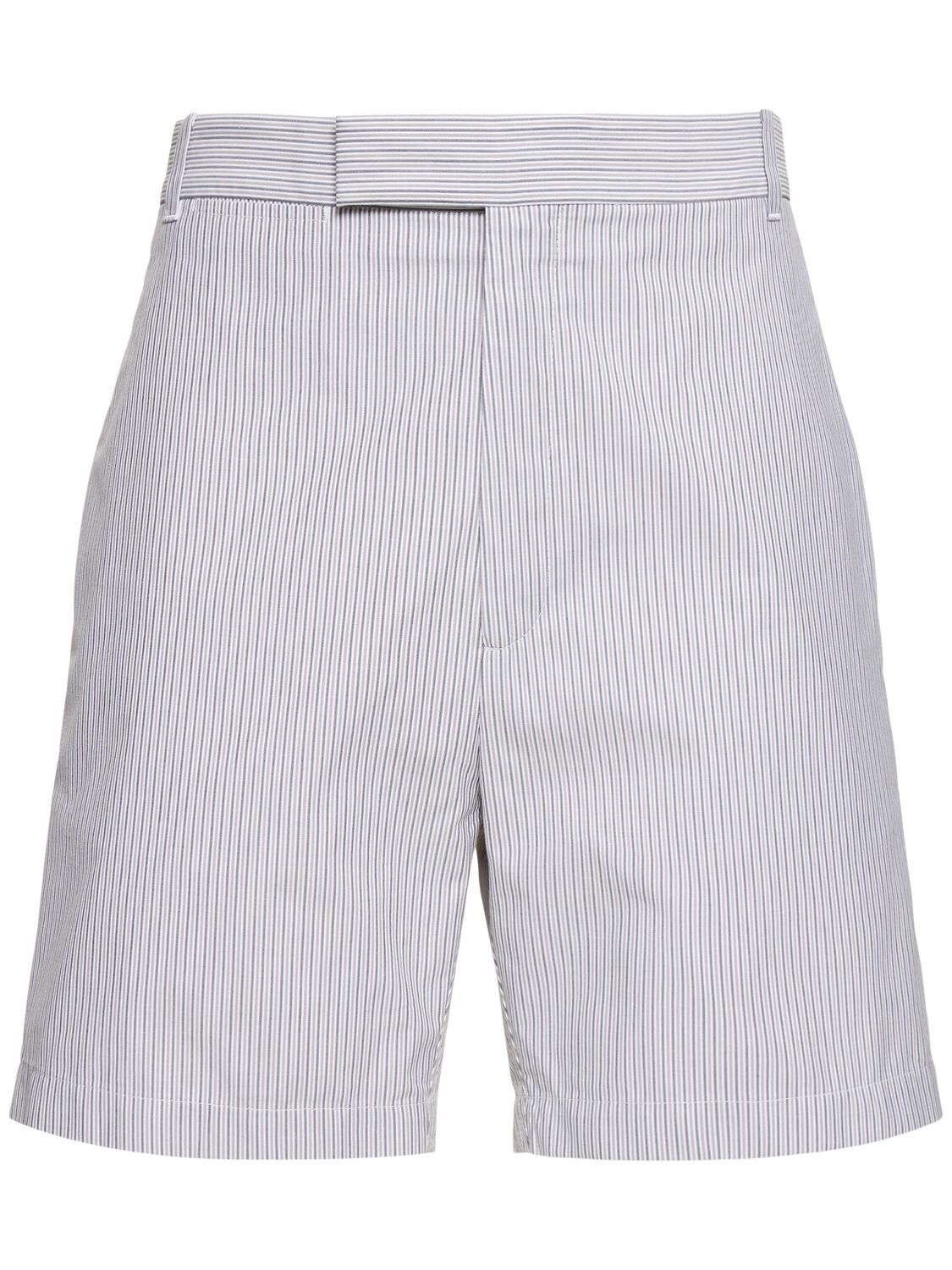 Image of Cotton Straight Fit Shorts
