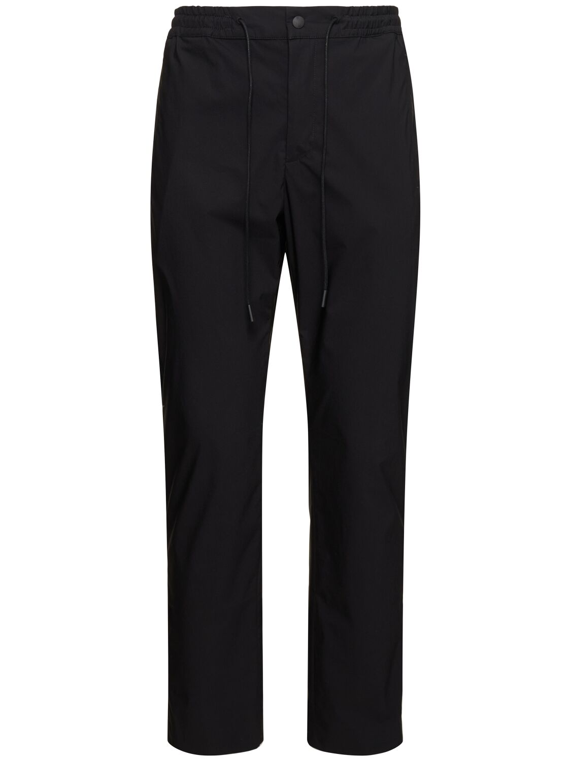Pt Torino Omega Tech Cotton Poplin Trousers In Black